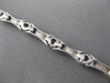 ESTATE LONG .65CT DIAMOND 14KT WHITE GOLD BAMBOO TENNIS BRACELET BEAUTIFUL!