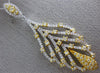 ESTATE EXTRA LARGE 1.72CT WHITE & FANCY YELLOW DIAMOND 18KT 2 TONE GOLD PENDANT
