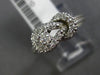 ESTATE .25CT DIAMOND 14KT WHITE GOLD 3D FILIGREE LOVE KNOT BELT SOLITAIRE RING