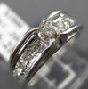 ESTATE .41CT DIAMOND 18KT WHITE GOLD SOLITAIRE TENSION ENGAGEMENT RING #17192