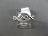 ESTATE .40CT DIAMOND 14KT WHITE GOLD CLASSIC INFINITY 2 STONE SEMI ETERNITY RING