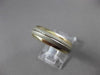 ESTATE 14KT WHITE & YELLOW GOLD CLASSIC SOLID WEDDING BAND RING 6mm #23222