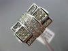 ESTATE WIDE 2.70CT ROUND & PRINCESS DIAMOND 14K WHITE GOLD HANDCRAFTED MENS RING
