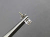 ESTATE .40CT DIAMOND 14KT WHITE GOLD 3D CLASSIC SOLITAIRE STUD EARRINGS #17279