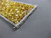 ESTATE MASSIVE GIA 63.84CT WHITE FANCY YELLOW & ORANGE DIAMOND 18K GOLD BRACELET