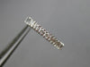 ESTATE .29CT ROUND DIAMOND 14KT WHITE GOLD 3D CLASSIC OVAL LOVE HUGGIE EARRINGS