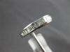 ESTATE .91CT DIAMOND 18K WHITE GOLD 3D BAGUETTE CHANNEL WEDDING ANNIVERSARY RING