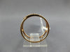 ESTATE WIDE .15CT ROUND DIAMOND 14KT ROSE GOLD 3D CLASSIC DOUBLE ROW FUN RING