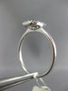 ESTATE .35CT DIAMOND & AAA SAPPHIRE 14KT WHITE GOLD MULTI ROW RECTANGULAR RING
