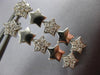 ESTATE .50CT DIAMOND 14KT WHITE GOLD PAVE SHOOTING STAR HANGING EARRINGS #14232