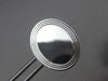 ESTATE TIFFANY & CO 925 SILVER 3 DIMENSIONAL OVAL ENGRAVABLE CUFF LINKS #25385