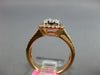 ESTATE WIDE 1.04CT DIAMOND 18KT ROSE GOLD CLASSIC SQUARE CLUSTER ENGAGEMENT RING