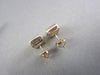 ESTATE 14KT W/Y GOLD .75CT PRINCESS DIAMOND STUD EARRINGS F-G VS SIMPLY THE BEST