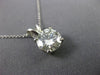 ESTATE 1.80CT MONZONITE 14KT WHITE GOLD 3D CLASSIC SOLITAIRE PENDANT #MILANO005