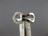 ESTATE .15CT DIAMOND 18KT WHITE GOLD 3D CLASSIC LOVE KNOT BELT FUN RING