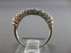 ESTATE .60CT ROUND CUT DIAMOND 14KT WHITE GOLD 7 STONE ANNIVERSARY RING #7831