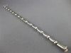 ESTATE .76CT DIAMOND 14KT WHITE GOLD 3D ETOILE BEZEL BY THE YARD TENNIS BRACELET