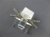 ESTATE .15CT DIAMOND 18KT WHITE GOLD 3D CLASSIC TRIANGULAR TENSION FUN LOVE RING