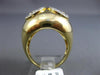 ESTATE EXTRA LARGE .45CT DIAMOND 14K YELLOW GOLD 3D BUTTERFLY INFINITY DOME RING