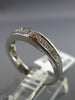 ESTATE .78CT DIAMOND 14KT WHITE GOLD 3D CLASSIC CHANNEL WEDDING RING BAND #1338