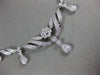 ESTATE 1.58CT DIAMOND 14KT WHITE GOLD 3D FILIGREE V SHAPE CHANDELIER NECKLACE