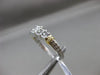 ESTATE 1.25CT PRINCESS CUT DIAMOND 14KT TWO TONE GOLD FILIGREE ENGAGEMENT RING