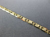ESTATE EXTRA LONG 14KT YELLOW GOLD 3D CLASSIC ITALIAN LINK ANKLE BRACELET #26114