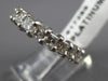 ESTATE 3.40CT PRINCESS DIAMOND PLATINUM GOLD 3D ETERNITY ANNIVERSARY RING #17289