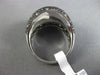 ESTATE LARGE 2.87CT WHITE & BLACK DIAMOND 18K WHITE GOLD DOME SHOOTING STAR RING