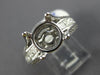ESTATE LARGE 1.69CT DIAMOND 14K WHITE GOLD FOUR PRONG SEMI MOUNT ENGAGEMENT RING
