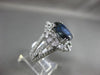ESTATE EXTRA LARGE 8.25CT DIAMOND & SAPPHIRE 18KT TWO TONE GOLD ENGAGEMENT RING