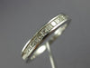 ESTATE .25CT DIAMOND 14K WHITE GOLD 3D CLASSIC PRINCESS CHANNEL ANNIVERSARY RING