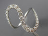 ESTATE LARGE .81CT DIAMOND 18KT WHITE GOLD 3D CLASSIC SWIRL JOURNEY LOVE RING