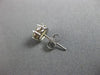 ESTATE .75CT ROUND DIAMOND 14KT WHITE GOLD CLASSIC FLOWER CLUSTER STUD EARRINGS