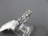 ESTATE .54CT DIAMOND 14KT WHITE GOLD 3D FIVE STONE SHARE PRONG ANNIVERSARY RING