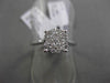 ESTATE .34CT DIAMOND 18KT WHITE GOLD CLUSTER PROMISE FRIENDSHIP ENGAGEMENT RING