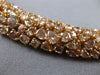 ESTATE LARGE GIA 42.93CT PINK DIAMOND 18KT ROSE GOLD CLUSTER ETERNITY NECKLACE
