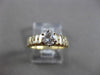 ESTATE .86CT DIAMOND 14KT YELLOW GOLD 3D CHANNEL PYRAMID ENGAGEMENT RING #1857