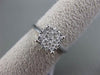 ESTATE .34CT DIAMOND 18KT WHITE GOLD CLUSTER PROMISE FRIENDSHIP ENGAGEMENT RING