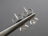 ESTATE .76CT DIAMOND 14KT WHITE GOLD CLASSIC HEART SHAPED STUD EARRINGS #26043