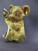 ANTIQUE LARGE DIAMOND & AAA RUBY 18KT GOLD AUSTRALIAN KOALA TEDDY BEAR PIN #1441