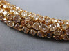 ESTATE LARGE GIA 42.93CT PINK DIAMOND 18KT ROSE GOLD CLUSTER ETERNITY NECKLACE