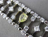 ESTATE LARGE & WIDE 10.36CT MULTI COLOR DIAMOND 18KT 2 TONE GOLD TENNIS BRACELET