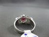 ANTIQUE 1.96CT DIAMOND & AAA RUBY PLATINUM FLOWER DESIGN ENGAGEMENT RING AMAZING
