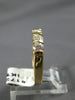 ESTATE .80CT DIAMOND 14KT YELLOW GOLD 3D 5 STONE CHANNEL ANNIVERSARY RING #17285