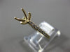 ESTATE .20CT DIAMOND 14KT YELLOW GOLD CLASSIC 4 PRONG SEMI MOUNT ENGAGEMENT RING