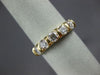 ESTATE .80CT DIAMOND 14KT YELLOW GOLD 3D 5 STONE CHANNEL ANNIVERSARY RING #17285