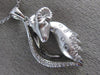 ESTATE .34CT ROUND DIAMOND 14KT WHITE GOLD 3D CLASSIC HAPPY RAM FLOATING PENDANT