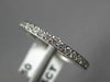 ANTIQUE .65CT ROUND DIAMOND 14KT WHITE GOLD 3D ETERNITY ANNIVERSARY RING #17966
