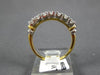 ANTIQUE .55CT DIAMOND 18K WHITE & YELLOW GOLD ANNIVERSARY RING E-F VVS #5488